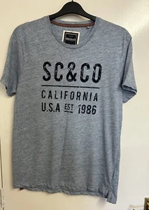 SOULCAL & Co Men’s Blue Round Neck T-Shirt With Front Print UK Size Large - Picture 1 of 10