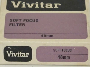 48mm - Vivitar Soft Focus (Diffuser) Filter. Buy 4 special! #48 - Pntt - Picture 1 of 3