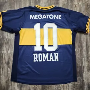 2007 Nike Boca Juniors Home Soccer Jersey Juan Roman Riquelme Men L Argentina - Picture 1 of 11