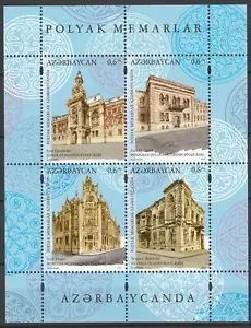Azerbaijan 2019 Architecture MNH sheet - Picture 1 of 1