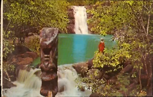 Hawaii Waimea Falls Oahu Postcard. USA Vintage 70s 1972 Old Card Post - Picture 1 of 2