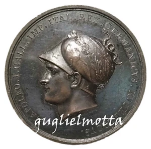 NAPOLEONE BONAPARTE PRESA DI VIENNA CONQUISTA VINDOBONA 1805 MEDAGLIA MANFREDINI - Imagen 1 de 2