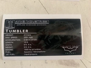 UCS  Sticker Sheet for Set 76023 Batman Tumbler - Picture 1 of 1