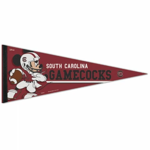 SOUTH CAROLINA GAMECOCKS MICKEY MOUSE PREMIUM QUALITY PENNANT 12"X30" BANNER Cover