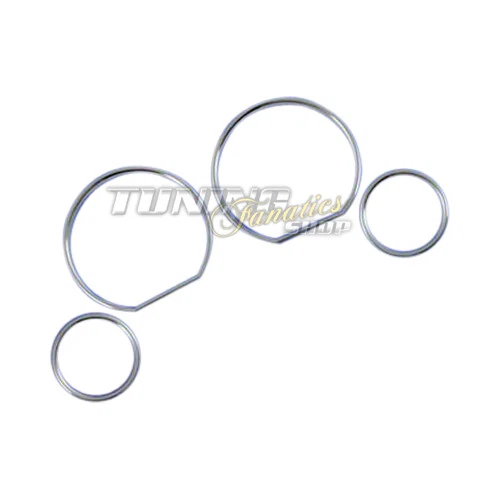 Per BMW 3er E36/Z3 Cromo Anelli Cromati Tachimetro Anello Tachochromringe Set - Immagine 1 di 1