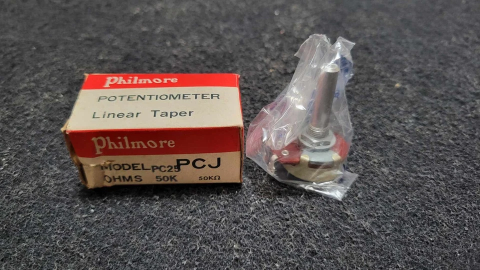 PHILMORE PC-25 50K OHM POTENCIÓMETRO PCJ NUEVO NOS en Caja Foto 1 de 1