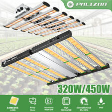 Phlizon 450W LED Grow Light Bars Grow Lamp for Indoor Plants Seedling Veg Bloom 