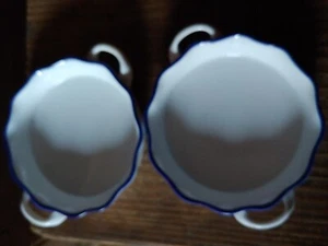 BIA Cordon Bleu individual 5vquiche/tart fluted White baking dish Lot Of 2 - Picture 1 of 2