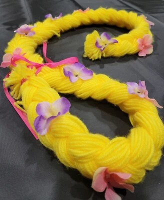 Платье костюм парик волосы - ручной работы пряжи Disney Rapunzel принцесса - Изображение 1 из 4