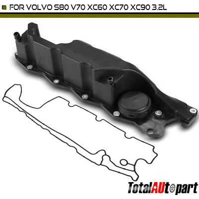 Engine Valve Cover Oil Trap & Gasket for Volvo XC60 XC70 XC90 S80 V70 L6 3.2L - Image 1 of 4