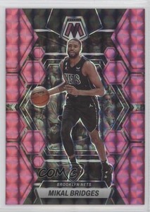 2022-23 Panini Mosaic Pink Mosaic Prizm /149 Mikal Bridges #2