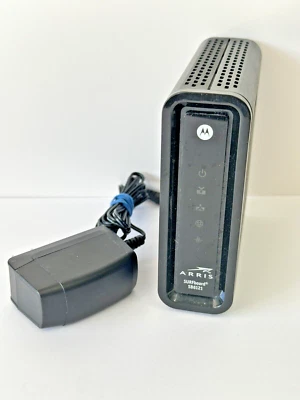 ARRIS SURFboard Cable Modem Router w/ Power Cable - Model SB6121 - Black - Image 1 of 2
