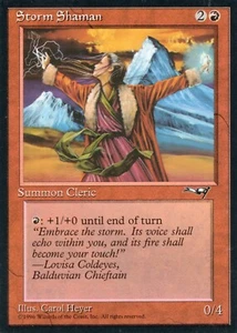 STORM SHAMAN (VERSION 2) ALLIANCES MTG MAGIC MP (yourdeckbuilder) - Picture 1 of 1
