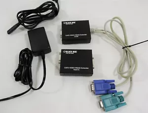 Kit extensor de video/RS-232 Black Box CAT5 local y remoto 360 pies bidireccional - Imagen 1 de 10