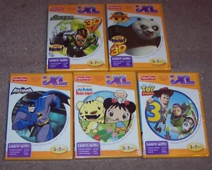 Neu Menge 5 Fisher Price iXL Lernsystem Spiele Toy Story Batman Kung Fu - Bild 1 von 2
