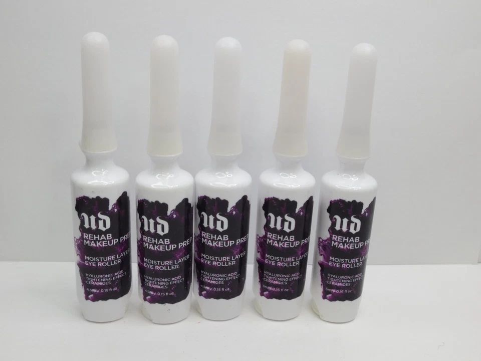 URBAN DECAY REHAB MAKEUP PREP MOISTURE LAYER EYE ROLLER 0.15 OZ *LOT OF 5* - Image 1 of 1