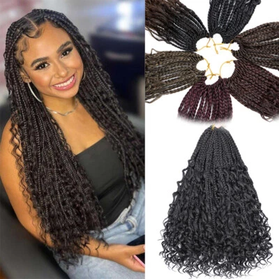 Extensiones de cabello trenzado rizos afro boho ganchillo onda oceánica largo giro profundo Foto 1 de 4