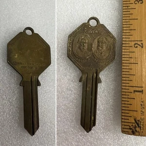 RARE RUSSELL & ERWIN MFG. CO. CENTENNIAL KEY(blank & uncut)- 100 YEARS - RUSSWIN - Picture 1 of 9