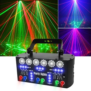 Pattern Projector Laser Stage Light LED RGB Party Show Light with battery 1Eb5 - Picture 1 of 16