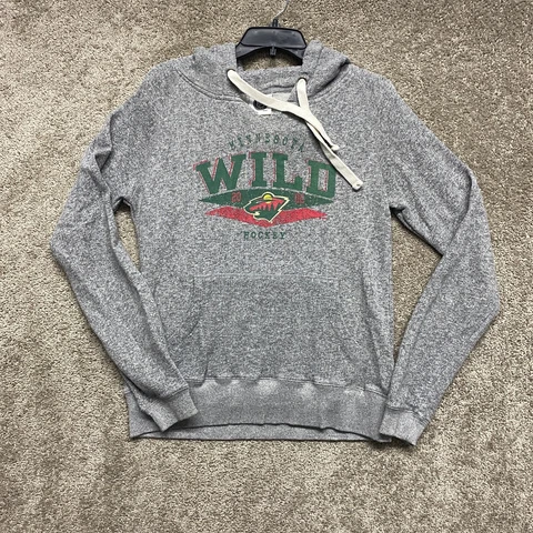 Minnesota Wild Sweater Womens XL Gray Hoodie Pullover Sweatshirt NHL Ladies Cover