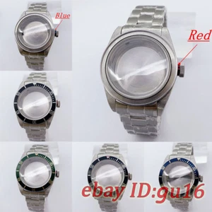 Cassa orologio 41 mm vetro zaffiro lunetta titanio adatta a NH35NH36 ETA2824 PT5000 ST2130 - Foto 1 di 21