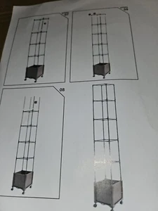 2 X Raised Garden Bed Planters Box Trellis, 41.3” Tomato Planters for Climbing  - Picture 1 of 5