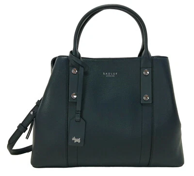 Radley Navy Satchel Handbag Blue Medium Multiway Shouder Bag Provence Street  - image 1 of 4