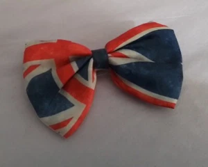 Union Jack Flag Bow Hair Clip Barrette Accessory For Women & Girls - Picture 1 of 3