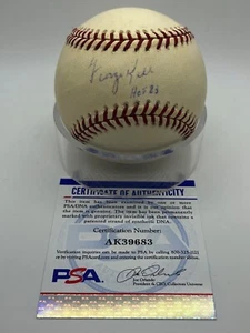 George Kell HOF 83 Tigers Signed Autograph Official OMLB Baseball PSA DNA *83 - Picture 1 of 2