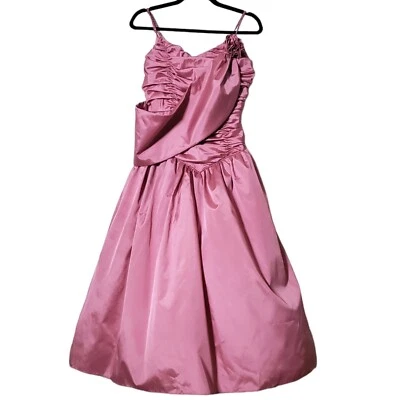 VTG Lizette Creations Pink Ballgown Dress Size S Balletcore Princess Womens - Изображение 1 из 4