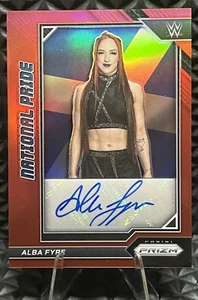 2023 Panini Chronicles WWE - NATIONAL PRIDE - ALBA FYRE Red Prizm Autograph SSP - Picture 1 of 2
