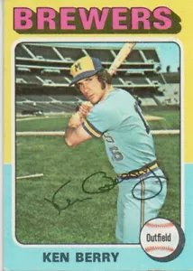 1975 Topps Mini #432 Ken Berry Milwaukee Brewers (19-1309) - Picture 1 of 2