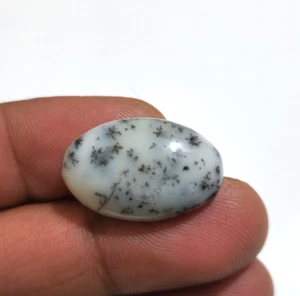 18.50 Crt 100% Natural AAA+ Dendrite Opal Oval Shape For Jewelry Loose Gemstone - Picture 1 of 7