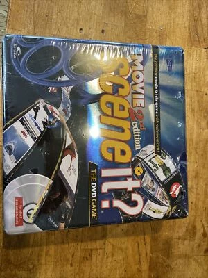 Scene It? Movie 2nd Edition The DVD Game Family Fun Party Game Metal Tin Holder - Image 1 of 3