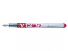 Pilot V-Pen Erasable Disposable Fountain Pen Pink Pack 12