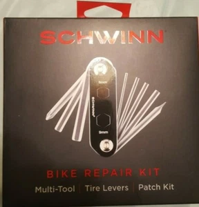 Schwinn Fahrrad Reparatur Set 11-in-1 Multitool Reifenheber Flicken Neu - Bild 1 von 6