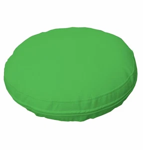 pb312r Lime Green Round Faux Leather Soft Thick Mattresses Cushion Cover Custom - Picture 1 of 6