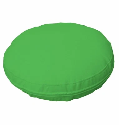 pb312r Lime Green Round Faux Leather Soft Thick Mattresses Cushion Cover Custom - Image 1 of 4