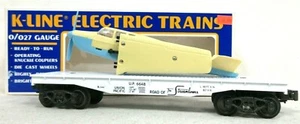 K-Line K-6648 Union Pacific Flat Car with Airplane BOXED Model Freight Train - Picture 1 of 12