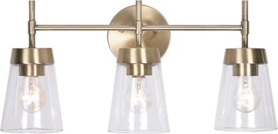 Kenroy Home 93983AB Delgado 3 Light Bathroom Vanity, Medium, Antique Brass - Image 1 of 4