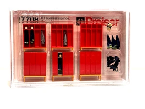 Feuerwehrspinte mit Zubehör - 17708 von Preiser - Neu in OVP - Bild 1 von 1