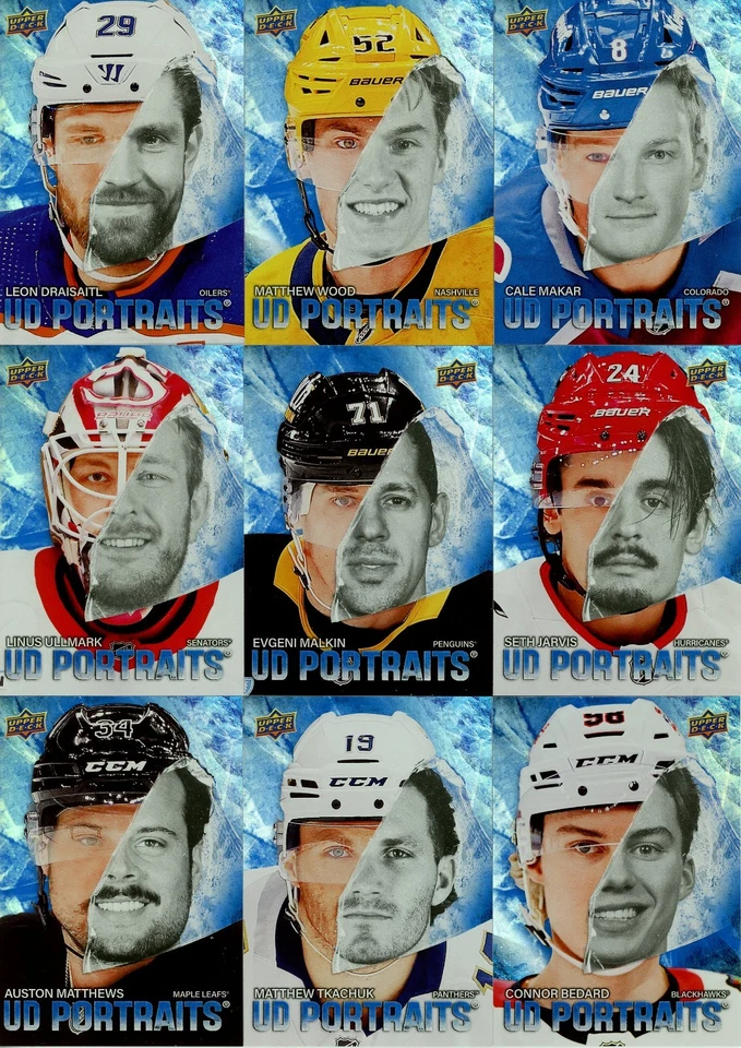 U PICK LOT 2025-26 25-26 Upper Deck Series 1 UD Portraits INSERT card set - Image 1 of 1