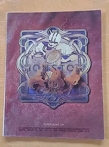 1974 NFL SUPER BOWL VIII PROGRAM MINNESOTA VIKINGS v MIAMI DOLPHINS Hi Grade - Picture 1 of 4