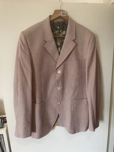 Gibson 3 Button Seersucker Mod Suit Jacket Blazer Size Small - Picture 1 of 3