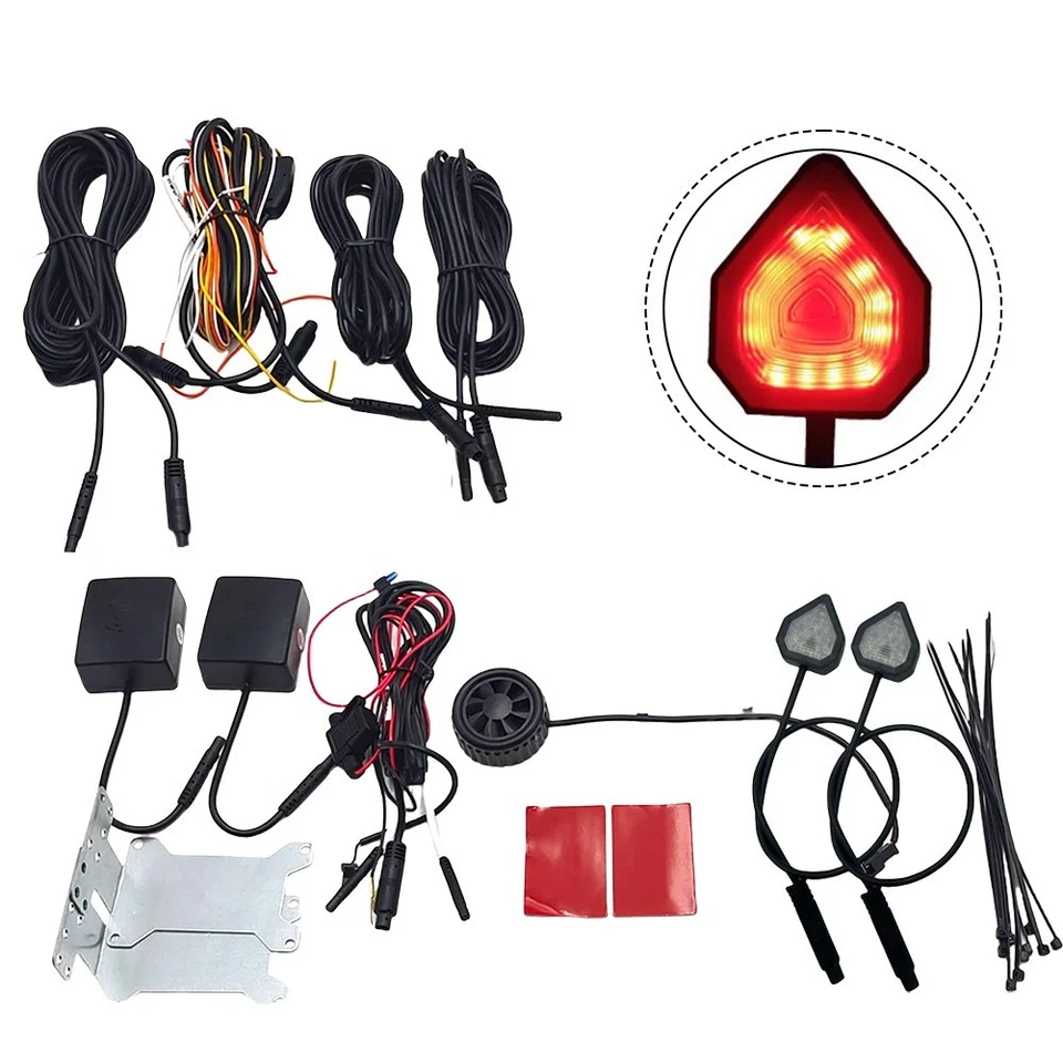 塑料与金属材料 24GHz BSD系统 盲点监测 车道偏离提醒灯 毫米波技术 物体识别功能 视觉警报系统 长达4.5m的电源延长线 延长线适配器 - Image 1 of 4