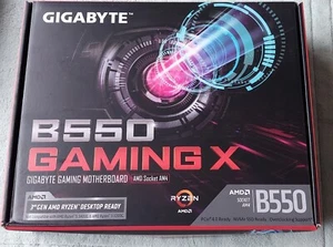 BRAND NEW GIGABYTE B550 GAMING X AM4 AMD B550 ATX Motherboard with Dual M.2 - Picture 1 of 6