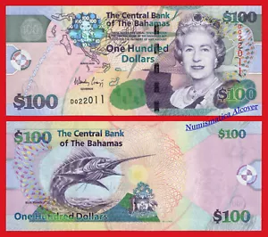 BAHAMAS 100 Dollars dolares 2009 Pick 76 SC / UNC - Bild 1 von 1
