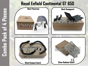 4 PCS ACCESSORIES COMBO PACK CP-10 Genuine Royal Enfield GT Continental 650 - Picture 1 of 8