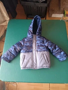 Carters Kids Size 3T Coat Blue Camo Insulated - Picture 1 of 13