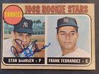 1968 Topps Yankees Rookies #214 Hand Signed By Stan Bahnsen